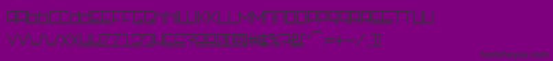 RotterdamzRegular-Schriftart – Schwarze Schriften auf violettem Hintergrund