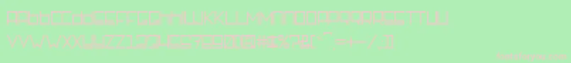 RotterdamzRegular Font – Pink Fonts on Green Background