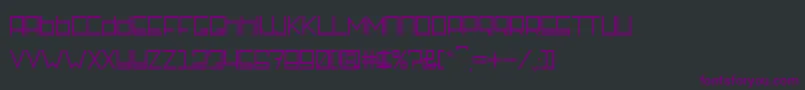 Шрифт RotterdamzRegular – фиолетовые шрифты на чёрном фоне