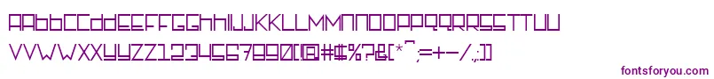Шрифт RotterdamzRegular – фиолетовые шрифты на белом фоне