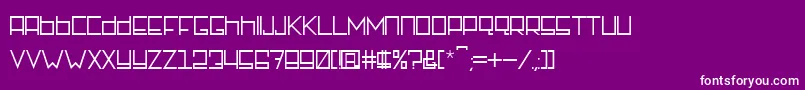 Шрифт RotterdamzRegular – белые шрифты на фиолетовом фоне