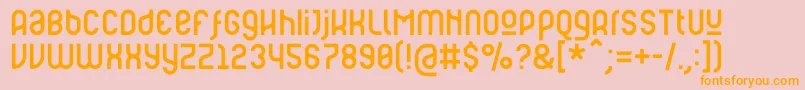 RulerModern Font – Orange Fonts on Pink Background