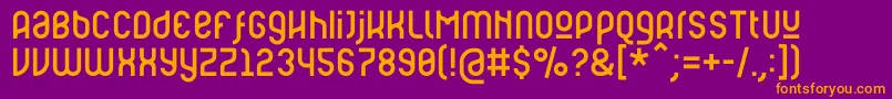 RulerModern Font – Orange Fonts on Purple Background