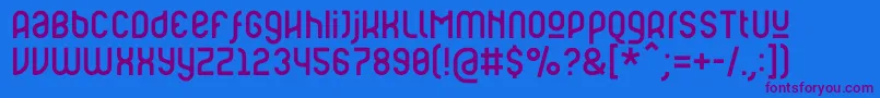 Шрифт RulerModern – фиолетовые шрифты на синем фоне