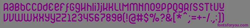 RulerModern-fontti – violetit fontit harmaalla taustalla