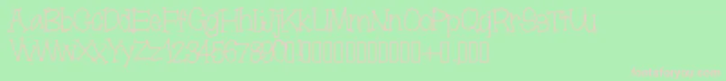 Moonbeamslikerain Font – Pink Fonts on Green Background