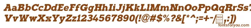 TyposterItalicDemo-Schriftart – Braune Schriften auf weißem Hintergrund