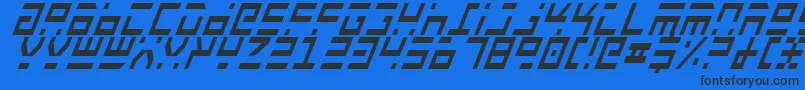 Rocktci Font – Black Fonts on Blue Background