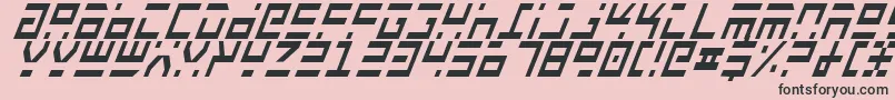 Rocktci Font – Black Fonts on Pink Background