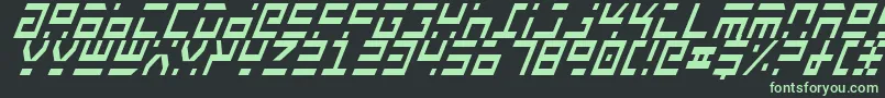 Rocktci Font – Green Fonts on Black Background