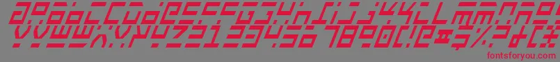Rocktci Font – Red Fonts on Gray Background