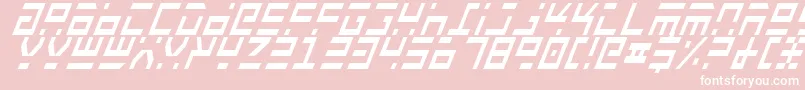 Шрифт Rocktci – белые шрифты на розовом фоне