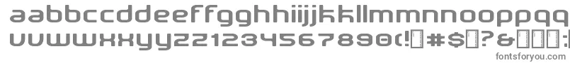 フォントNewDetroit – 白い背景に灰色の文字
