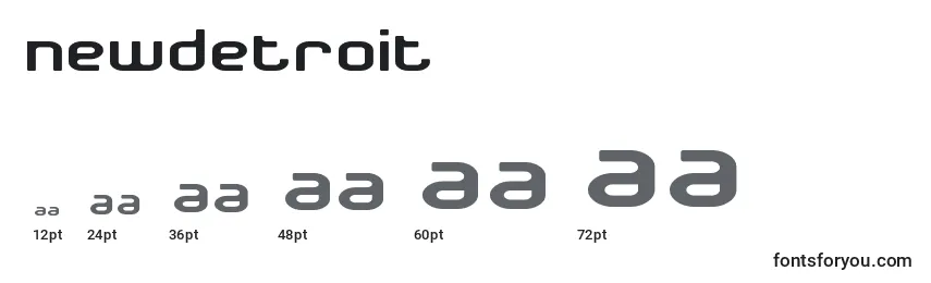 NewDetroit Font Sizes