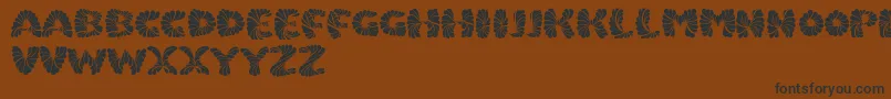 Police Marmeladpersonaluse – polices noires sur fond brun