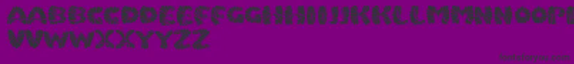 Fonte Marmeladpersonaluse – fontes pretas em um fundo violeta