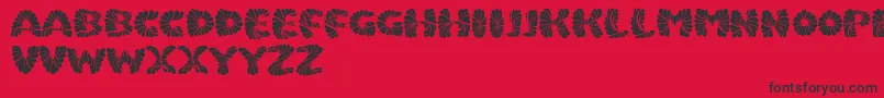 Marmeladpersonaluse Font – Black Fonts on Red Background