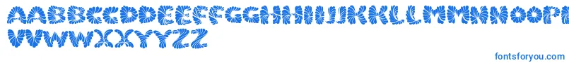 Marmeladpersonaluse Font – Blue Fonts on White Background