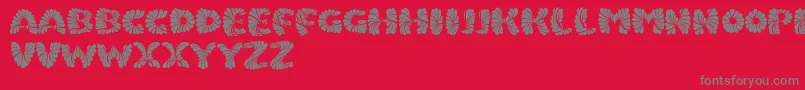 Marmeladpersonaluse Font – Gray Fonts on Red Background