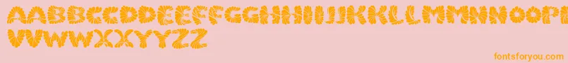 Marmeladpersonaluse Font – Orange Fonts on Pink Background