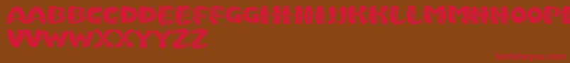 Marmeladpersonaluse Font – Red Fonts on Brown Background