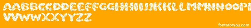 Marmeladpersonaluse Font – White Fonts on Orange Background