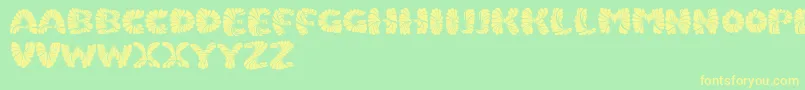 Police Marmeladpersonaluse – polices jaunes sur fond vert