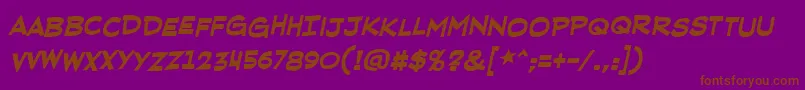 RedstatebluestateBbBold Font – Brown Fonts on Purple Background