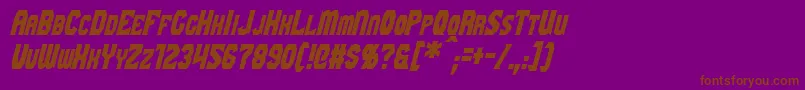 More about GaikingItalic Font GaikingItalic Font – Brown Fonts on Purple Background