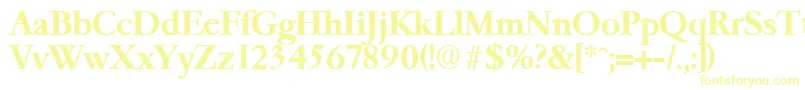 GaremondDemibold-fontti – keltaiset fontit
