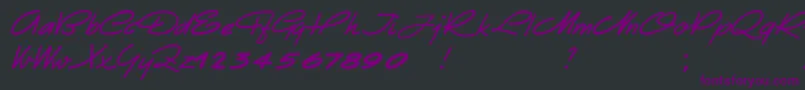 Eletroz Font – Purple Fonts on Black Background