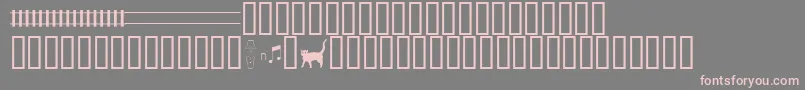 Traintracksdemo Font – Pink Fonts on Gray Background