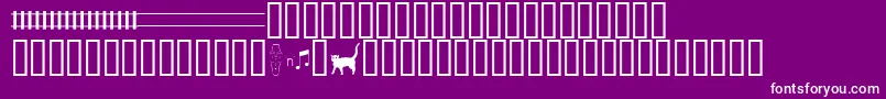 Traintracksdemo Font – White Fonts on Purple Background