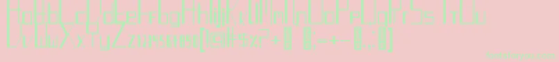 TurntableauxRegular Font – Green Fonts on Pink Background