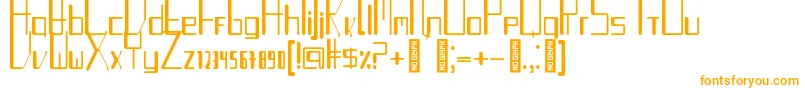 TurntableauxRegular Font – Orange Fonts on White Background