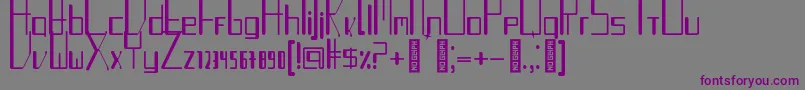 TurntableauxRegular Font – Purple Fonts on Gray Background