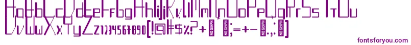 TurntableauxRegular-fontti – violetit fontit valkoisella taustalla