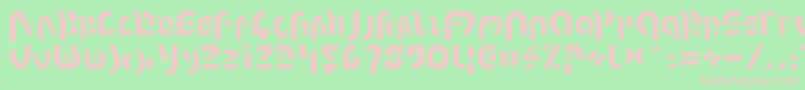 OmnicronNormal Font – Pink Fonts on Green Background