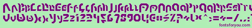 OmnicronNormal Font – Purple Fonts on Green Background