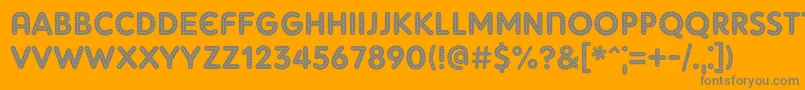 Adamgorry Lights-Schriftart – Graue Schriften auf orangefarbenem Hintergrund