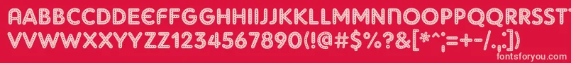 Adamgorry Lights Font – Pink Fonts on Red Background