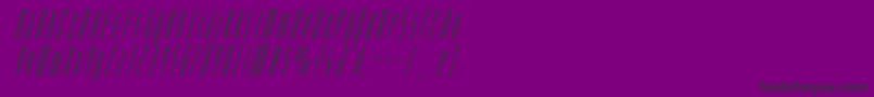 Phantaconsuperital Font – Black Fonts on Purple Background