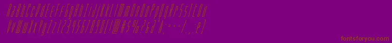 Phantaconsuperital Font – Brown Fonts on Purple Background