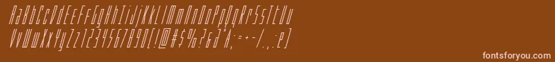 Phantaconsuperital Font – Pink Fonts on Brown Background
