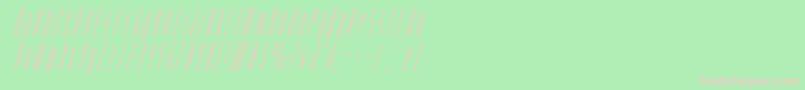 Phantaconsuperital Font – Pink Fonts on Green Background