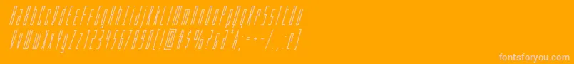 Phantaconsuperital Font – Pink Fonts on Orange Background