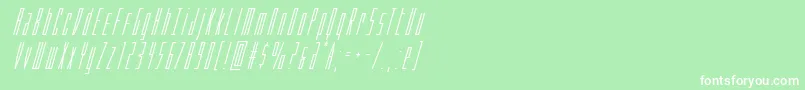 フォントPhantaconsuperital – 緑の背景に白い文字