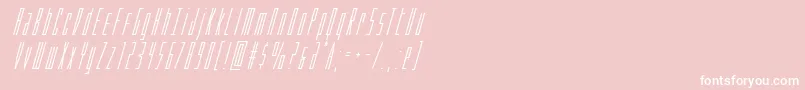 Phantaconsuperital Font – White Fonts on Pink Background