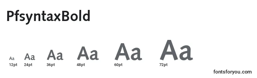 PfsyntaxBold Font Sizes