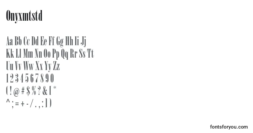 Schriftart Onyxmtstd – Alphabet, Zahlen, spezielle Symbole